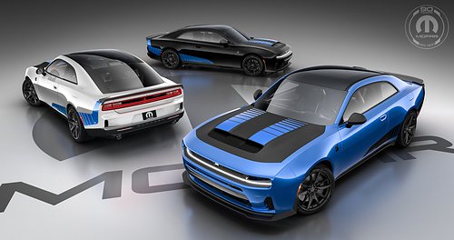 The exclusive Mopar '27 Dodge Charger, a limited-edition package marking Mopar's 90th anniversary, debuting at the 2026 SEMA Show.
